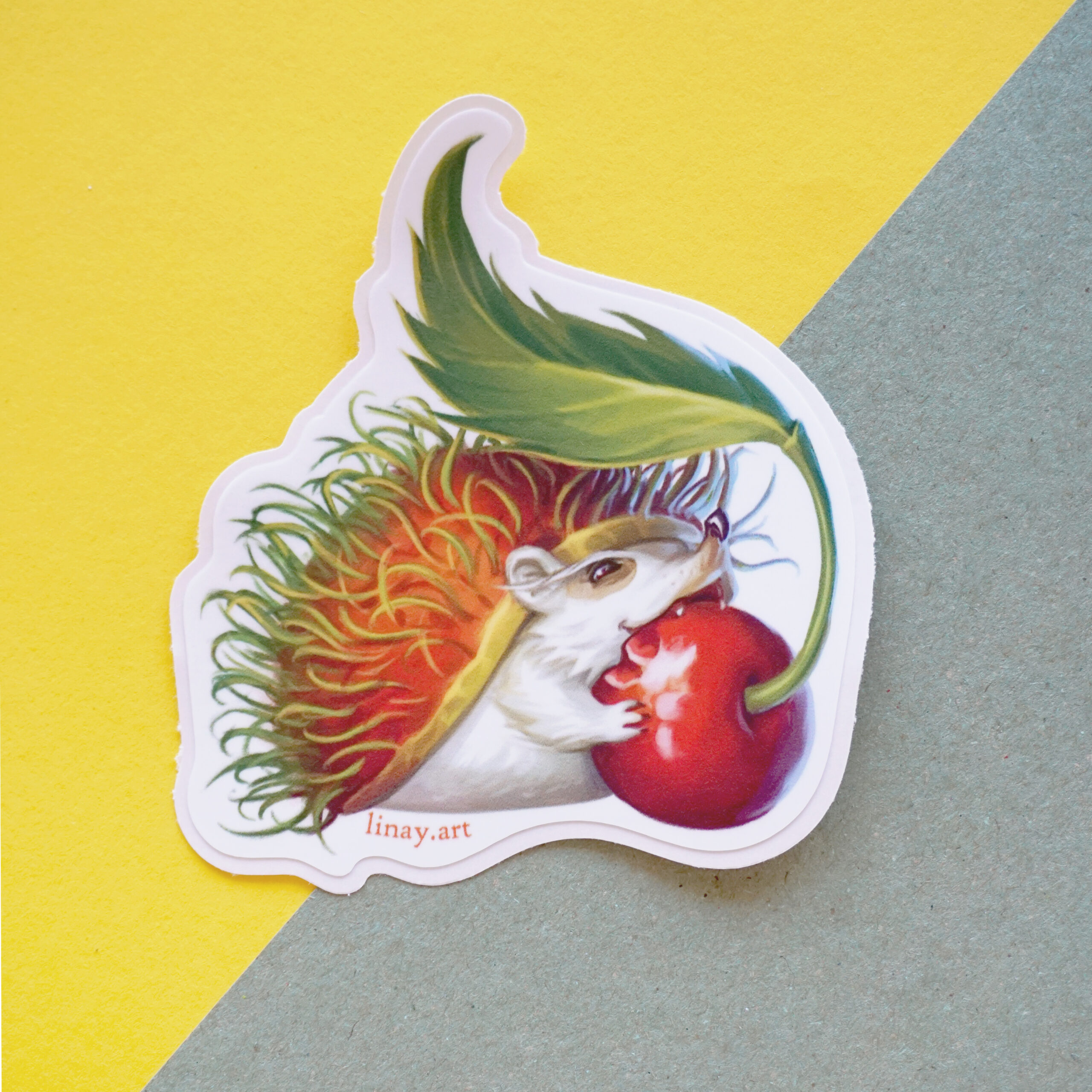 Rambutan Hedgehog Sticker