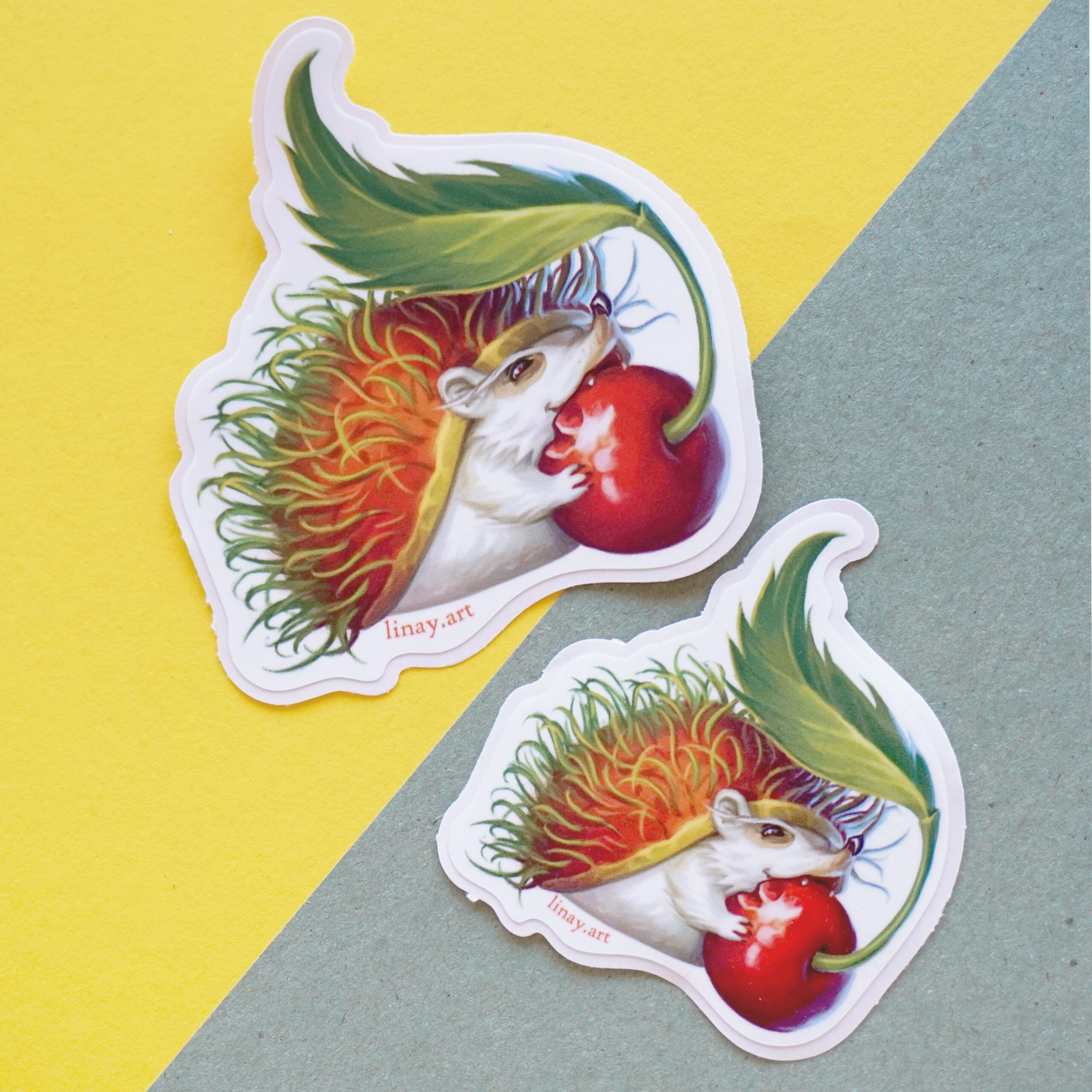 Rambutan Hedgehog Sticker - Image 3