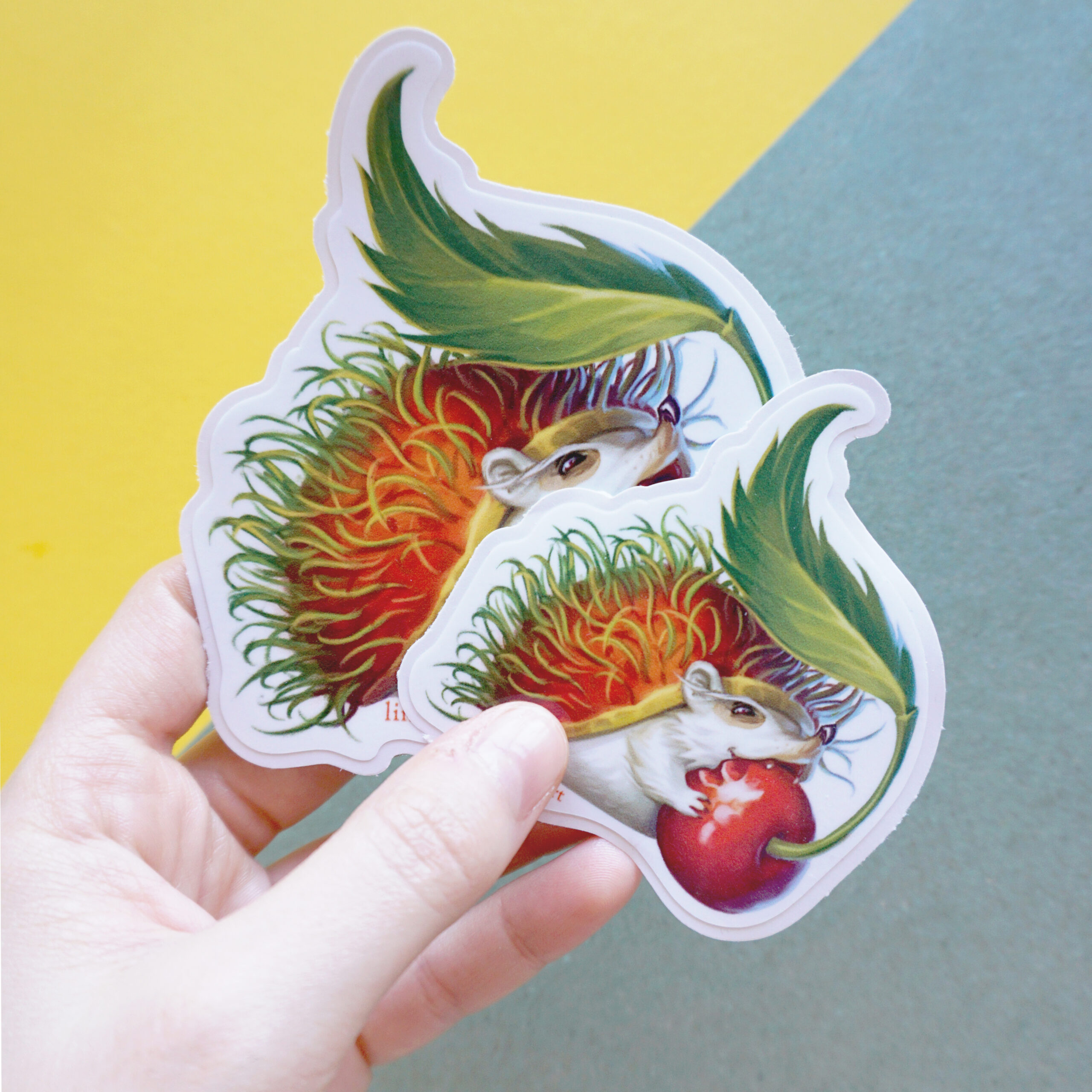 Rambutan Hedgehog Sticker - Image 2