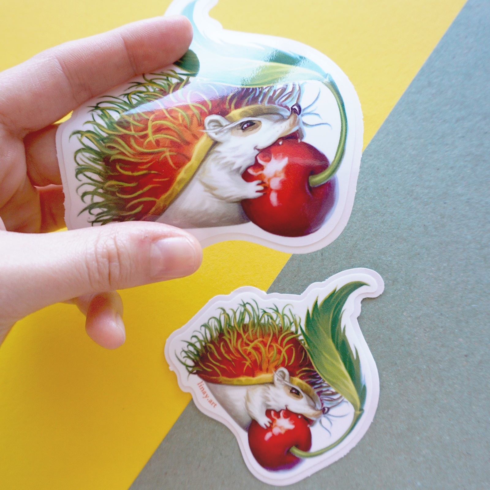 Rambutan Hedgehog Sticker - Image 4