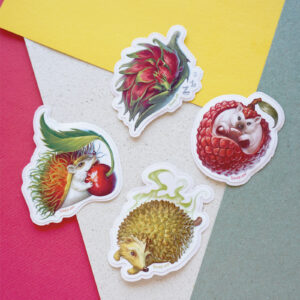 Fruit Hedgehog Sticker Bundle