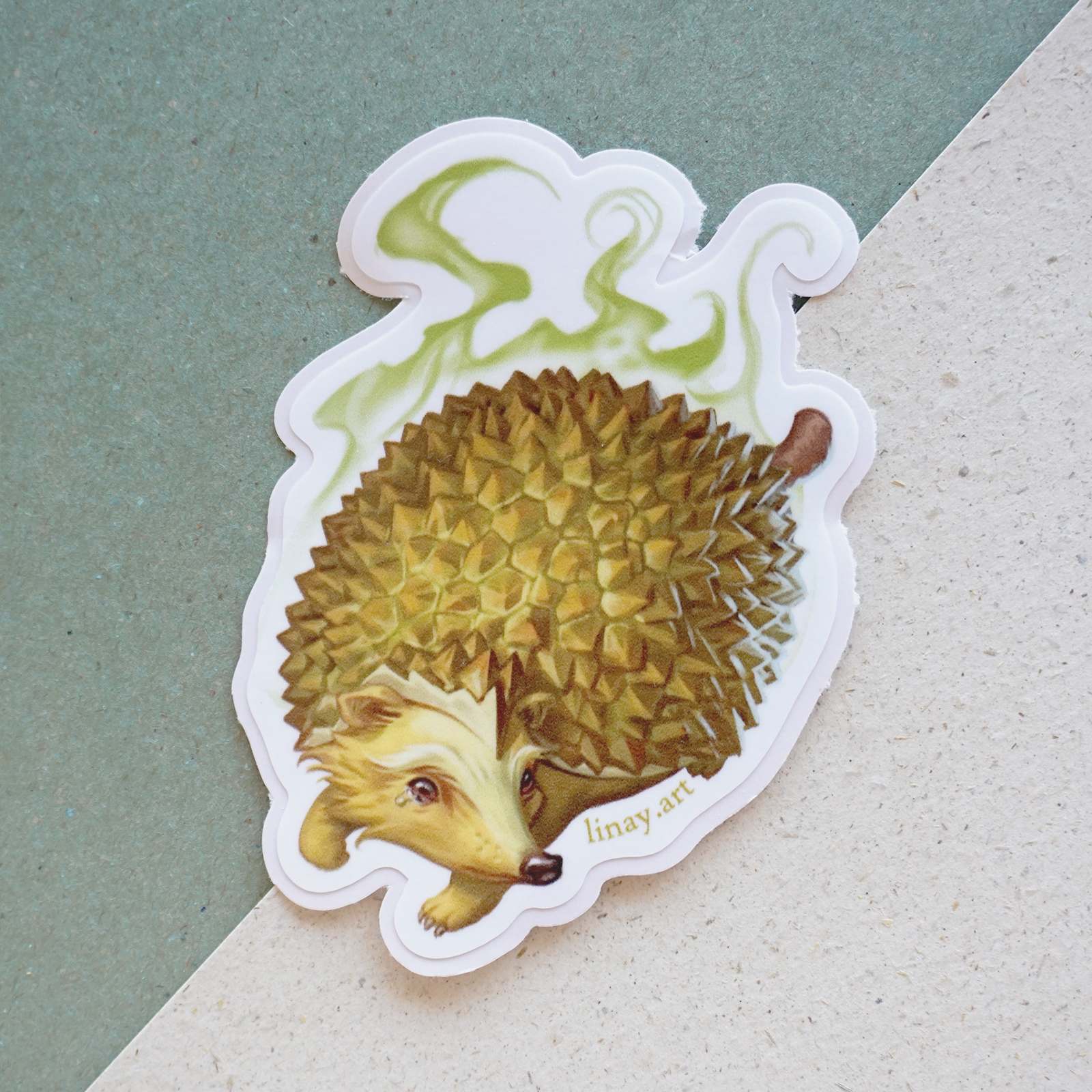 Durian Hedgehog Sticker