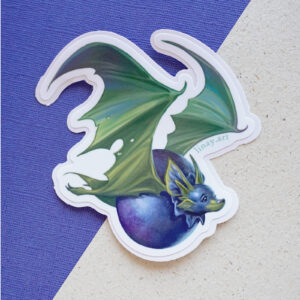 Blueberry Bat Sticker